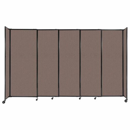 Versare StraightWall Sliding Portable Partition 11'3" x 6'10" Latte Fabric 1482513